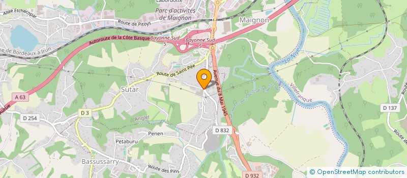 localisation de l'entreprise SOCIETE D EXPLOITAT POTERIE GIRARD à ANGLET