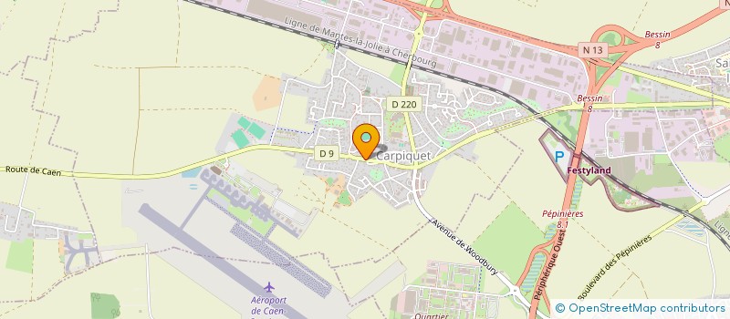 localisation de l'entreprise SOCIETE D'EXPLOITATION AEROPORTUAIRE CAEN CARPIQUET à CARPIQUET