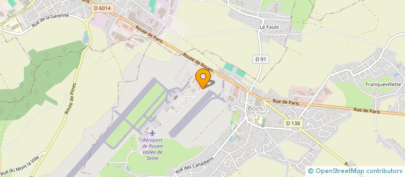 localisation de l'entreprise SOCIETE D'EXPLOITATION AEROPORTUAIRE ROUEN-VALLEE DE SEINE  BOOS