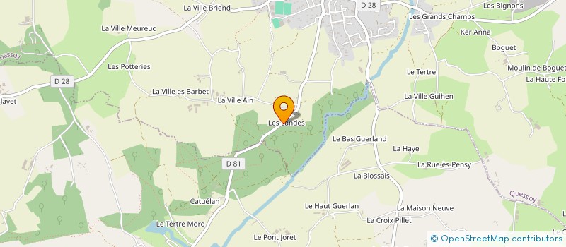localisation de l'entreprise SOCIETE D'EXPLOITATION AGRICOLE LA COLLINE DES TERTRES à POMMERET