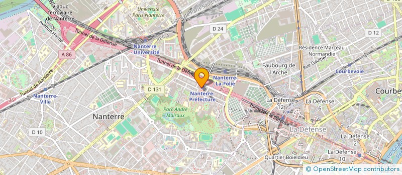 localisation de l'entreprise SOCIETE D EXPLOITATION ALIMENTAIRE DU PARC SEAP à NANTERRE