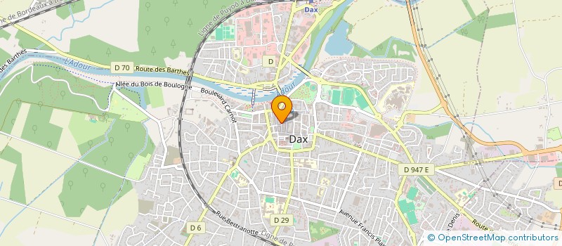 localisation de l'entreprise SOCIETE D EXPLOITATION ARC PUBLICITE à DAX