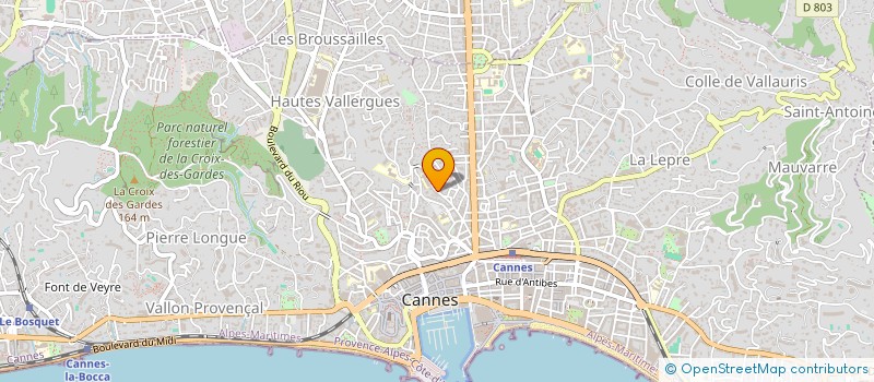 localisation de l'entreprise SOCIETE D'EXPLOITATION BAGGIERI à CANNES