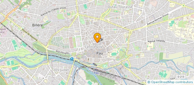 localisation de l'entreprise SOCIETE D'EXPLOITATION BAZAR ETCHE à PAU