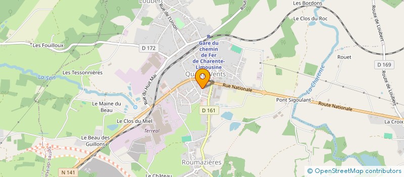 localisation de l'entreprise SOCIETE D'EXPLOITATION BELLY à TERRES-DE-HAUTE-CHARENTE