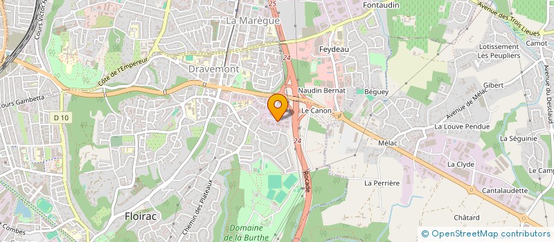 localisation de l'entreprise SOCIETE D'EXPLOITATION BEUGIN ET FILS à FLOIRAC