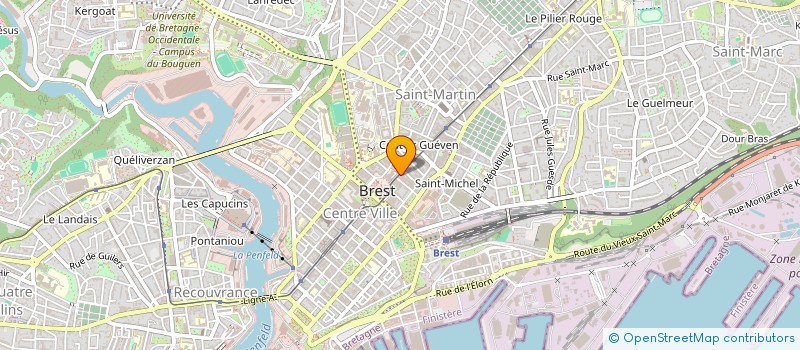 localisation de l'entreprise SOCIETE D'EXPLOITATION BF BREST à BREST