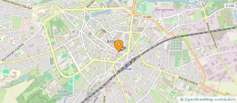 localisation de l'entreprise SOCIETE D'EXPLOITATION BOUCHERIE ROGIEZ à ARRAS