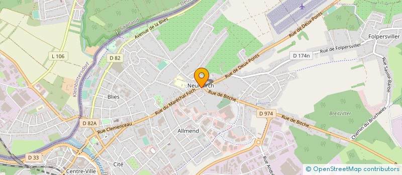 localisation de l'entreprise SOCIETE D'EXPLOITATION BOULANGERIE PATISSERIE STENGER à SARREGUEMINES