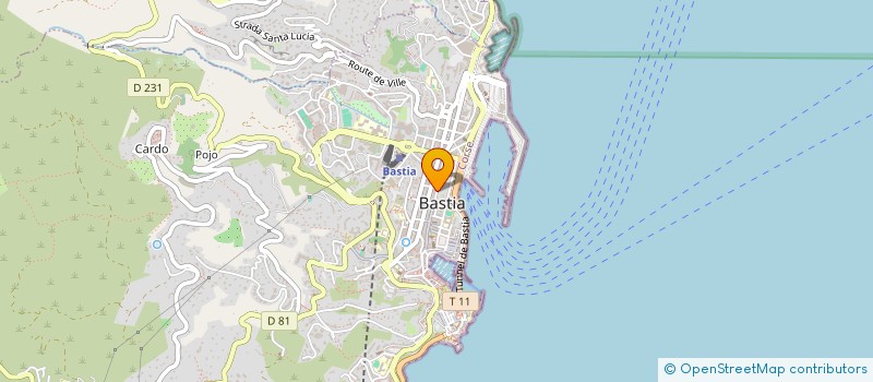 localisation de l'entreprise SOCIETE D'EXPLOITATION CAFE DES PALMIERS à BASTIA