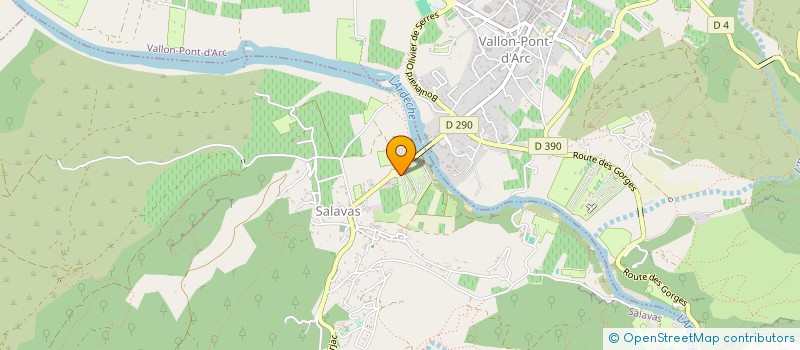 localisation de l'entreprise SOCIETE D'EXPLOITATION CAMPING LE CHAUVIEUX à SALAVAS