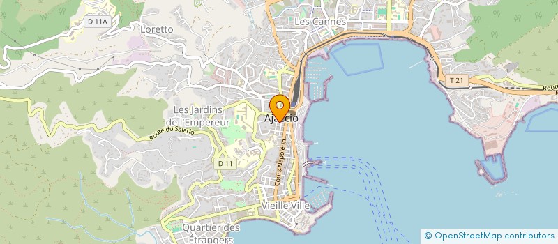 localisation de l'entreprise SOCIETE D'EXPLOITATION CLUB ESPACE FORME à AJACCIO