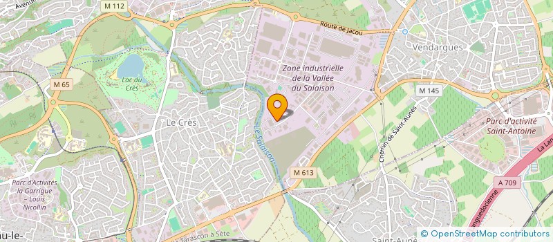 localisation de l'entreprise SOCIETE D'EXPLOITATION CRESPON à VENDARGUES