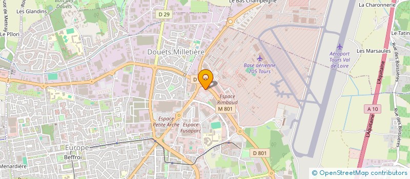 localisation de l'entreprise SOCIETE D'EXPLOITATION D'HOTEL à TOURS