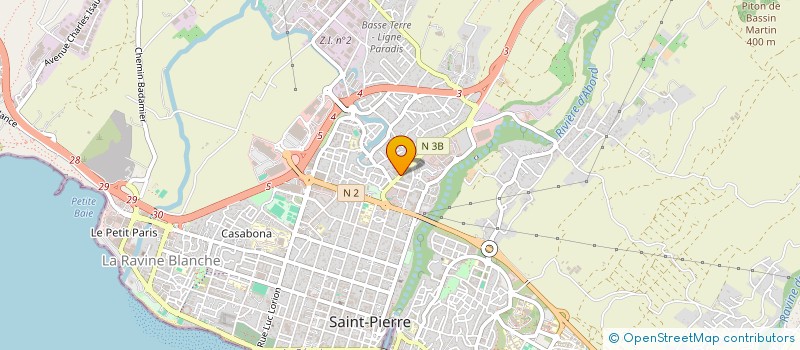 localisation de l'entreprise SOCIETE D'EXPLOITATION DE CENTRES AUTOS DE LA REUNION à SAINT-PIERRE