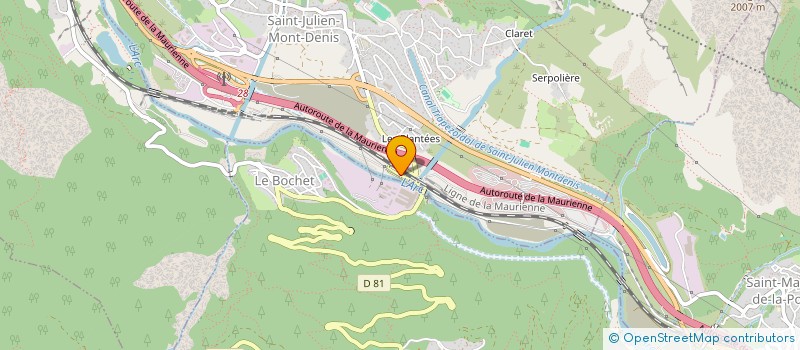 localisation de l'entreprise SOCIETE D'EXPLOITATION DE GYPSE  L'ISLE-D'ABEAU