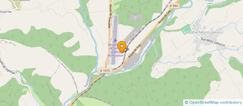 localisation de l'entreprise SOCIETE D'EXPLOITATION DE L'AERODROME DE LA BATIE MONTSALEON à LA BATIE-MONTSALEON