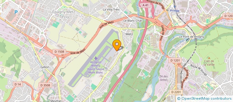 localisation de l'entreprise SOCIETE D'EXPLOITATION DE L'AEROPORT D'ANNECY MEYTHET - SEAAM à EPAGNY METZ-TESSY