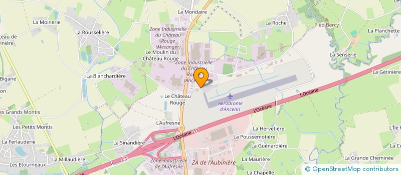localisation de l'entreprise SOCIETE D'EXPLOITATION DE L'AEROPORT DU PAYS D'ANCENIS  ANCENIS-SAINT-GEREON