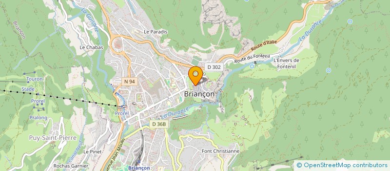 localisation de l'entreprise SOCIETE D'EXPLOITATION DE L'AUBERGE DE LA PAIX  BRIANCON