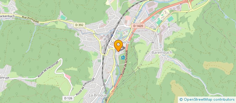 localisation de l'entreprise SOCIETE D'EXPLOITATION DE L'ECOLE DE CONDUITE JEAN PAUL ZANETTI à SCHIRMECK