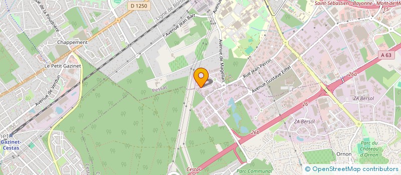 localisation de l'entreprise SOCIETE D'EXPLOITATION DE L'ENTREPRISE CARDOIT à PESSAC
