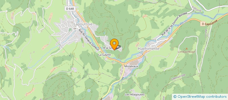 localisation de l'entreprise SOCIETE D'EXPLOITATION DE L'ENTREPRISE MURAT  LAPOUTROIE