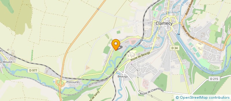 localisation de l'entreprise SOCIETE D'EXPLOITATION DE L'ENTREPRISE RICHOUX à CLAMECY