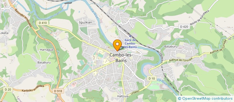 localisation de l'entreprise SOCIETE D'EXPLOITATION DE L'HOTEL BELLEVUE à CAMBO-LES-BAINS