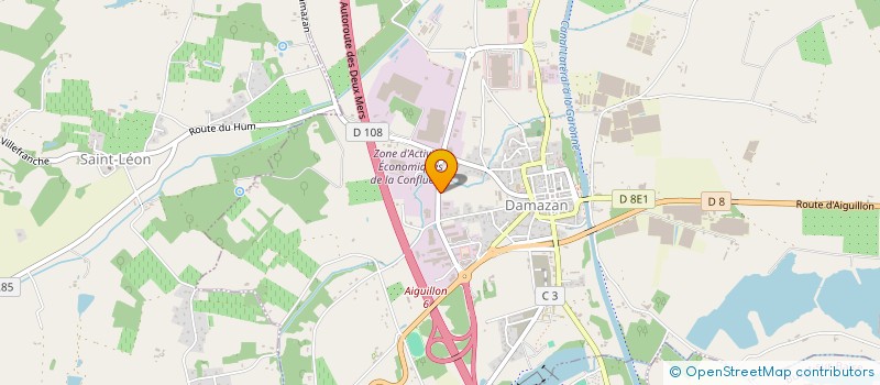 localisation de l'entreprise SOCIETE D'EXPLOITATION DE L'HOTEL DE LA CONFLUENCE DE DAMAZAN  DAMAZAN