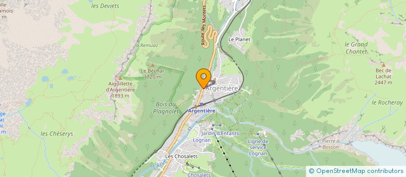 localisation de l'entreprise SOCIETE D'EXPLOITATION DE L'HOTEL DE LA COURONNE à CHAMONIX-MONT-BLANC