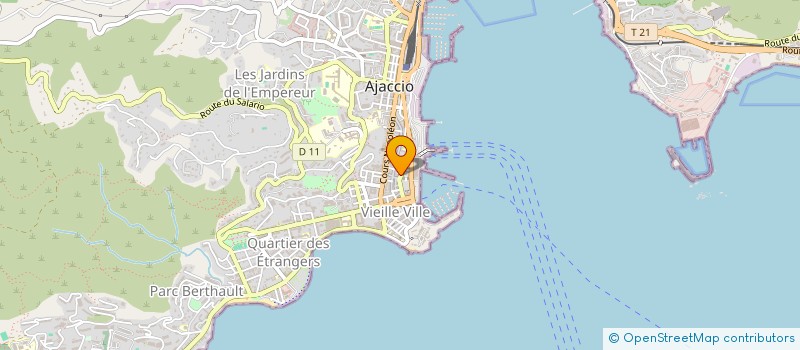 localisation de l'entreprise SOCIETE D'EXPLOITATION DE L'HOTEL DU GOLFE à AJACCIO
