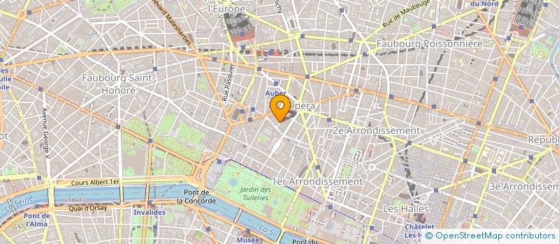 localisation de l'entreprise SOCIETE D'EXPLOITATION DE L'HOTEL DU MIDI  PARIS