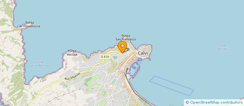 localisation de l'entreprise SOCIETE D'EXPLOITATION DE L'HOTEL REVELLATA à CALVI
