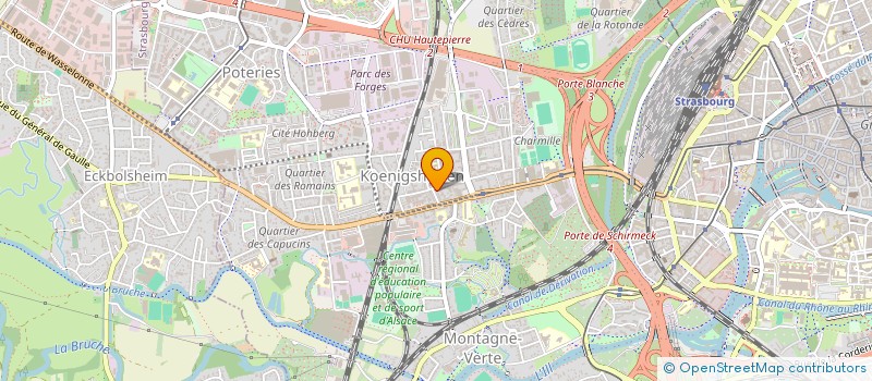 localisation de l'entreprise SOCIETE D'EXPLOITATION DE LA BOUCHERIE CHARCUTERIE WENGER à STRASBOURG