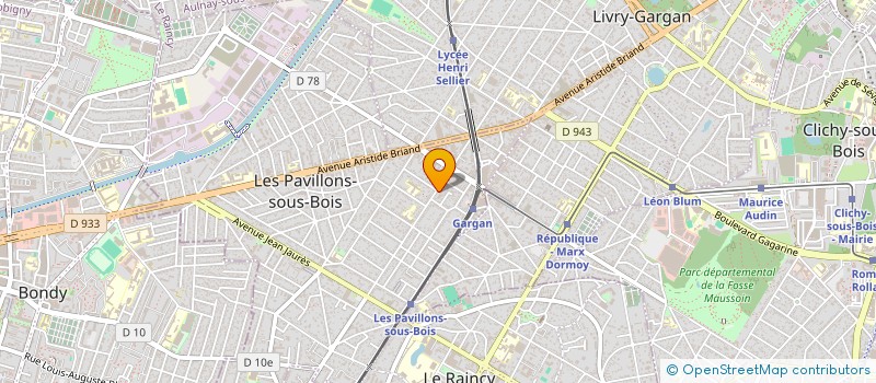 localisation de l'entreprise SOCIETE D'EXPLOITATION DE LA CARROSSERIE PASTEUR à LES PAVILLONS-SOUS-BOIS