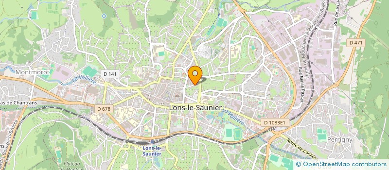localisation de l'entreprise SOCIETE D'EXPLOITATION DE LA RESIDENCE DU POIRIER DORE à LONS-LE-SAUNIER