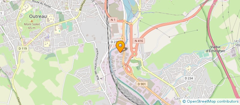 localisation de l'entreprise SOCIETE D EXPLOITATION DE LA SCI DEROITE à SAINT-LEONARD
