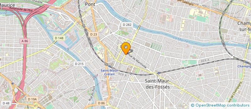 localisation de l'entreprise SOCIETE D'EXPLOITATION DE LA SOCIETE COPEF  SAINT-MAUR-DES-FOSSES