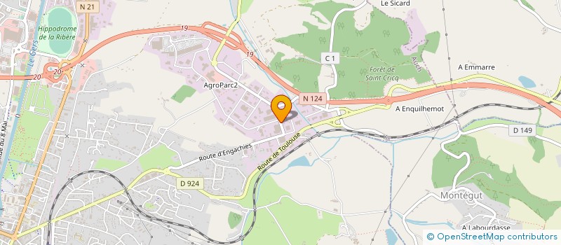 localisation de l'entreprise SOCIETE D'EXPLOITATION DE MENUISERIE BATIMENT ANTONELLO BERNARD  AUCH