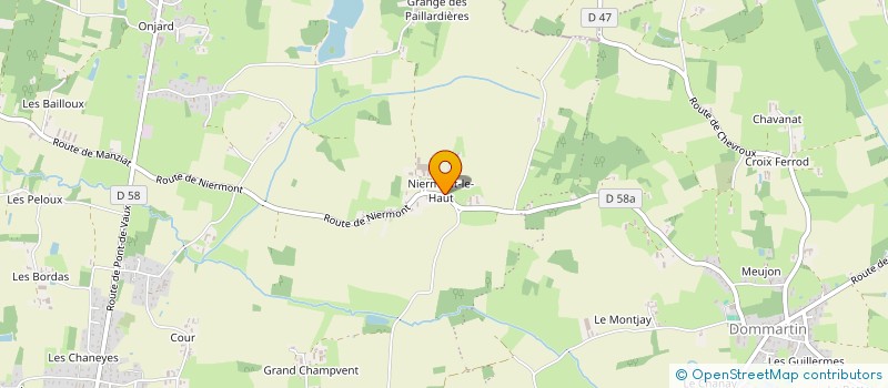 localisation de l'entreprise SOCIETE D'EXPLOITATION DE NIERMONT à BAGE-DOMMARTIN