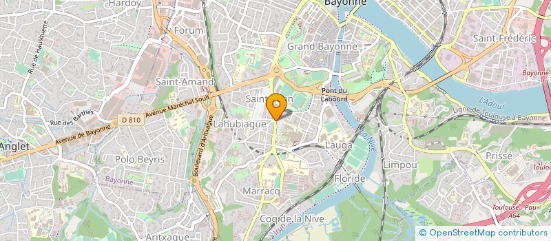 localisation de l'entreprise SOCIETE D'EXPLOITATION DE PRESSING  BAYONNE