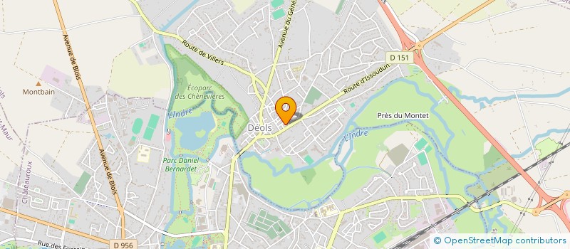localisation de l'entreprise SOCIETE D'EXPLOITATION DE TRAVAUX ET D'ENROBAGE DU CENTRE à DIORS