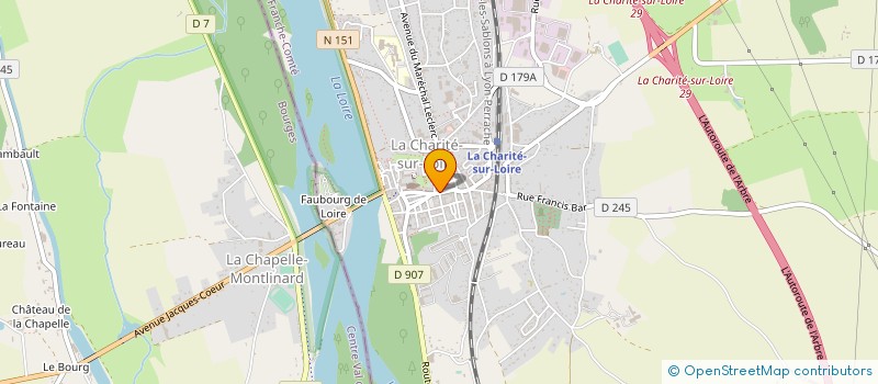localisation de l'entreprise SOCIETE D'EXPLOITATION DES AMBULANCES CHARITOISES à LA CHARITE-SUR-LOIRE