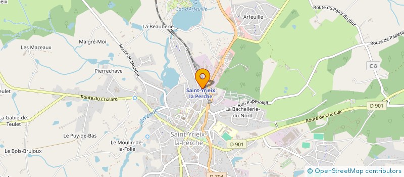 localisation de l'entreprise SOCIETE D'EXPLOITATION DES BOIS DU LIMOUSIN à LADIGNAC-LE-LONG
