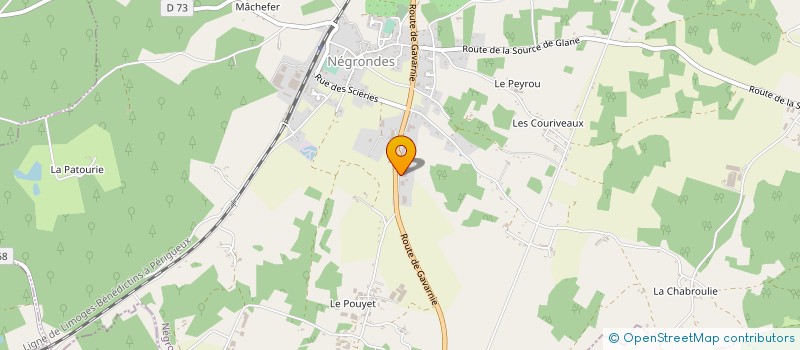localisation de l'entreprise SOCIETE D'EXPLOITATION DES CARRIERES D'AQUITAINE - SECA à NEGRONDES