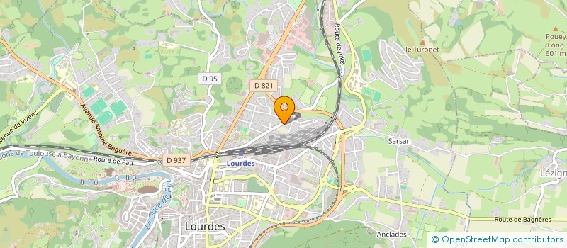 localisation de l'entreprise SOCIETE D'EXPLOITATION DES CARS FABIENNE LASBAREILLES  LOURDES