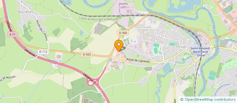 localisation de l'entreprise SOCIETE D'EXPLOITATION DES CARTONNAGES R. FRANCHE à ORVAL