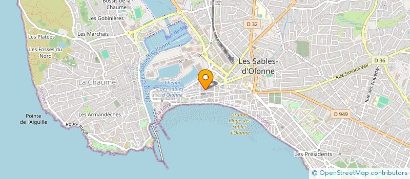 localisation de l'entreprise SOCIETE D'EXPLOITATION DES CHAUSSURES REMBAUD à LES SABLES D'OLONNE