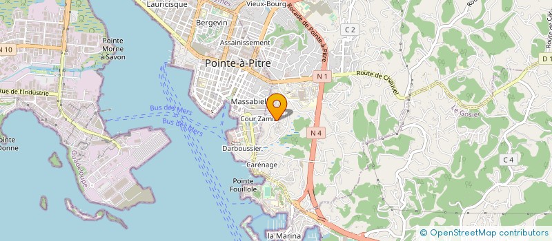 localisation de l'entreprise SOCIETE D'EXPLOITATION DES CLINIQUES DU CENTRE  LES ABYMES